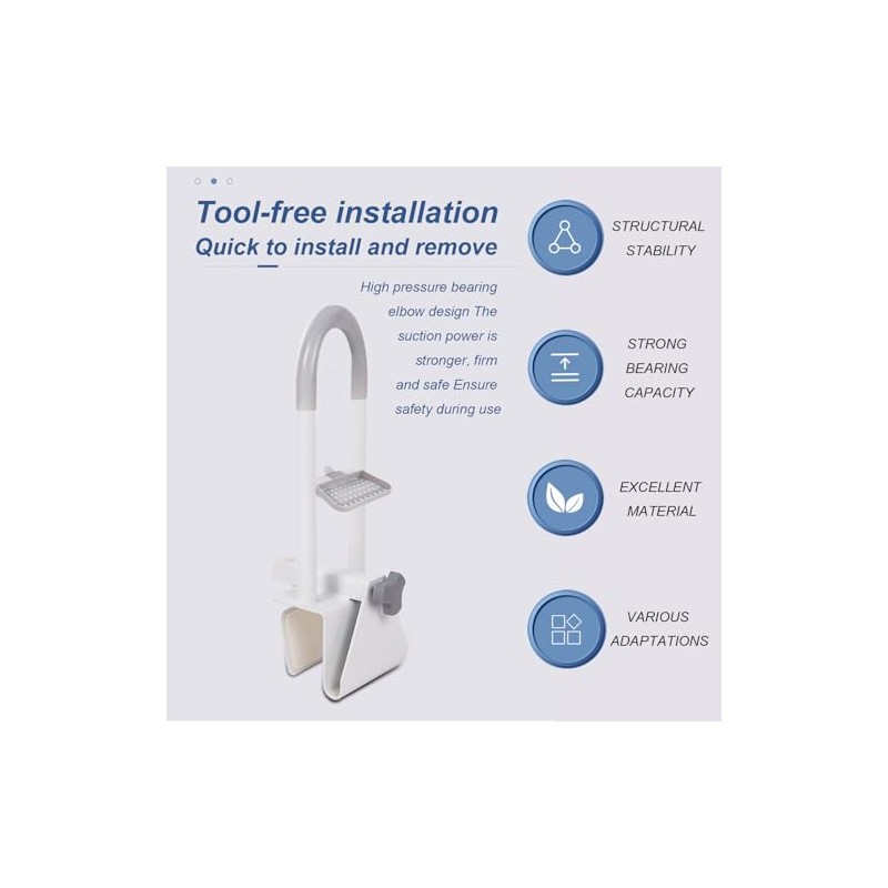Handicapped Bath, 8 – 16 cm, Handle for Bathtub for