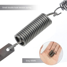 eMagTech 5X Extension Compressed Spring Dual Hook Spring Diameter 1.0mm OD 10mm Length 40mm for Furniture Screen Doors Repair Projects