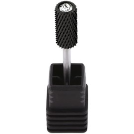 USA PANA Professional 3/32" Shank Size - Crystal Top Small or Large Barrel Carbide Bit - Nail Drill Bit for Dremel Machine - (Large Barrel, Extra Coarse Grit, Black)