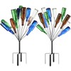 HEYTIMI 2 Pcs 12 Metal Wine Bottle Tree Garden Outside