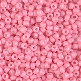 Miyuki Round Rocailles Size 8/0 Seed Bead DURACOAT Opaque Dyed Ballerina Pink Approx 22 Gram Tube