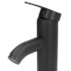 Black Faucet Bathroom G1/2 Stainless Steel Easy Control Matte Black