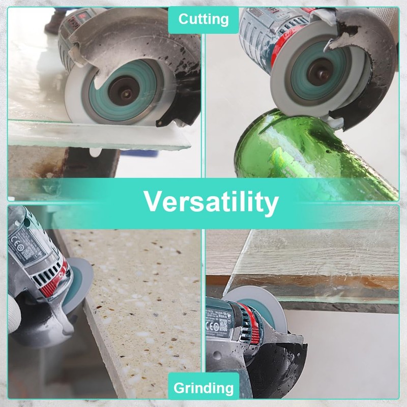 Diamond Glass Cutting Disc - 3pcs 4.5"/115mm Cut Off Wheel