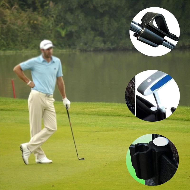 Dogxiong 2 Pack Golf Club Bag Clips On Putter Clamp