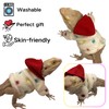 Lizards Clothes for Bearded Dragon Cotton Hoodies Leopard Gecko Costume,