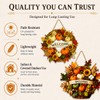 2-Piece Fall Door Decor Set, Welcome Wreath and Harvest Basket