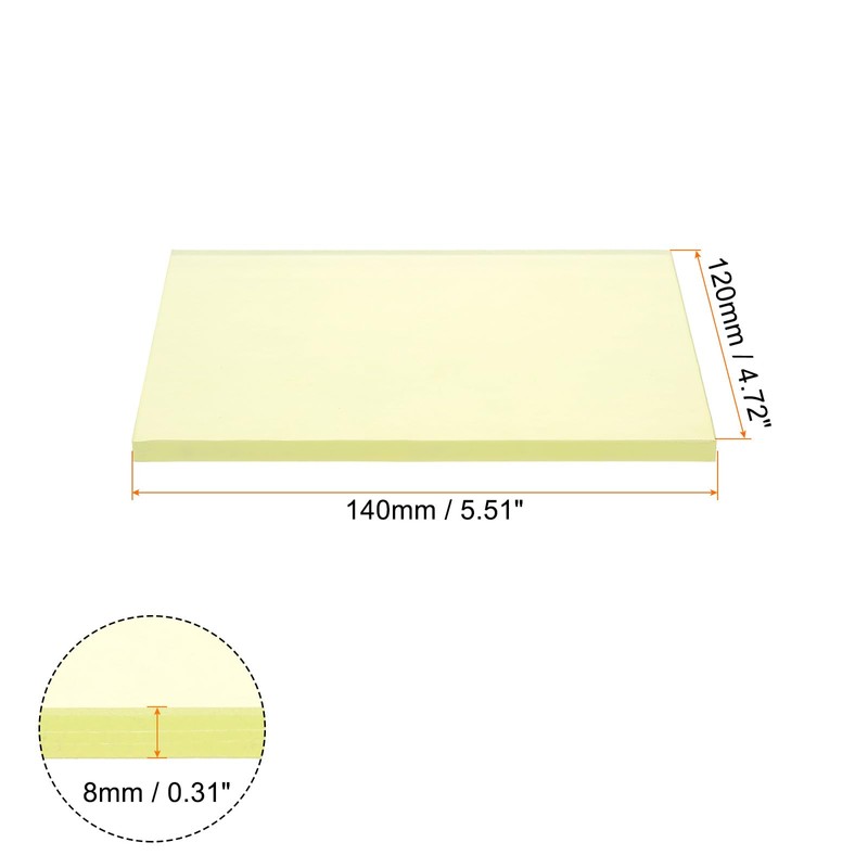 sourcing map Leather Craft Punching Pad 7.87"x5.91"x0.31" Mute Punch Cutting