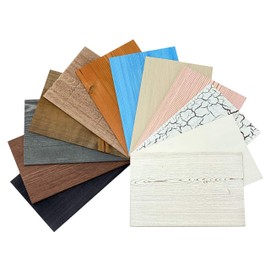 WoodyWalls Set of 12 Wood Samples | Peel and Stick Wood Planks for Walls | Wall Panels for Interior Wall Decor | Real Wood Panels