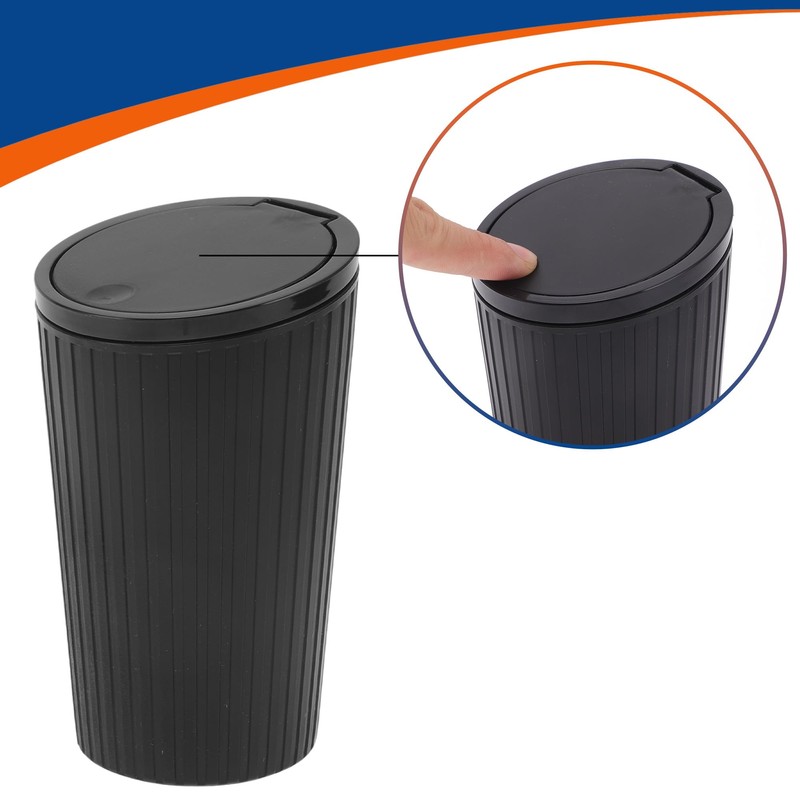 X AUTOHAUX Car Trash Can Trash Bin Portable 3.2" Width