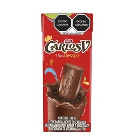 Carlos V 8 PACK  Leche Carlos V Quinto Sabor Chocolate 240ml Each