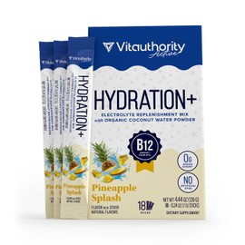 Vitauthority Electrolytes Powder Hydration+ Pineapple Splash Flavored 18 Servings