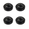 4Pcs Black Desk Flag Holders, 1 Hole Plastic Mini Flag