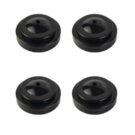 4Pcs Black Desk Flag Holders, 1 Hole Plastic Mini Flag Holder Round Base Miniature Flag Stands for Home Office Conference Desktop Display Decor