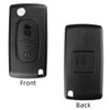Alppihym 2-button compatible with car key housing for Peugeot and