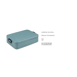 Mepal Large Lunch Box - Lunch Box To Go - Lunch Box for 4 Sandwiches or 8 Slices of Bread - Meal Prep Box - Adult Lunch Box - Food Box with Dividers - Vivid Purple
