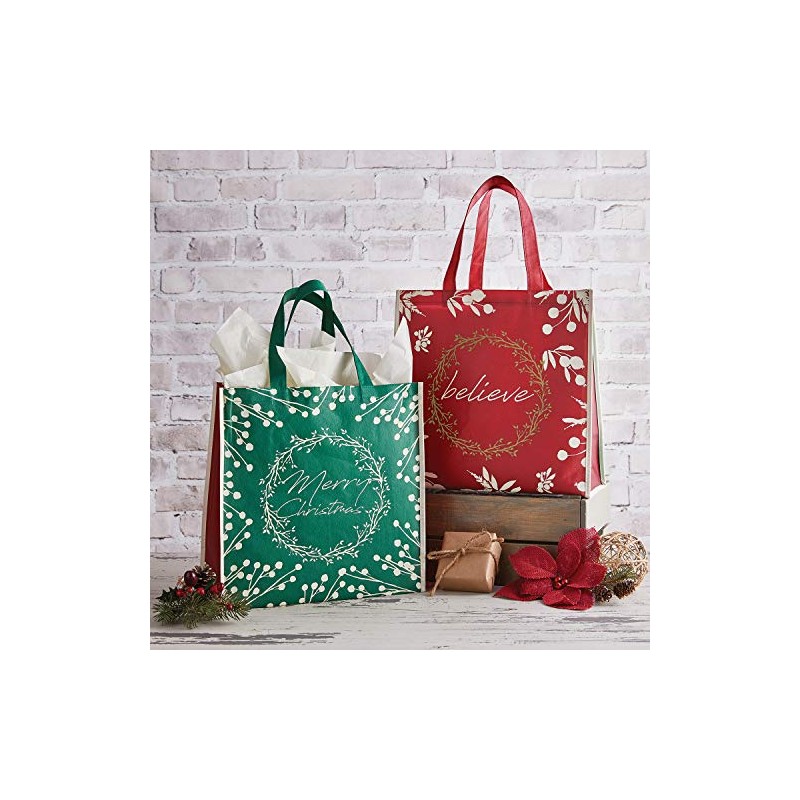 Creative Brands Laminated Nylon Tote Bag, Believe