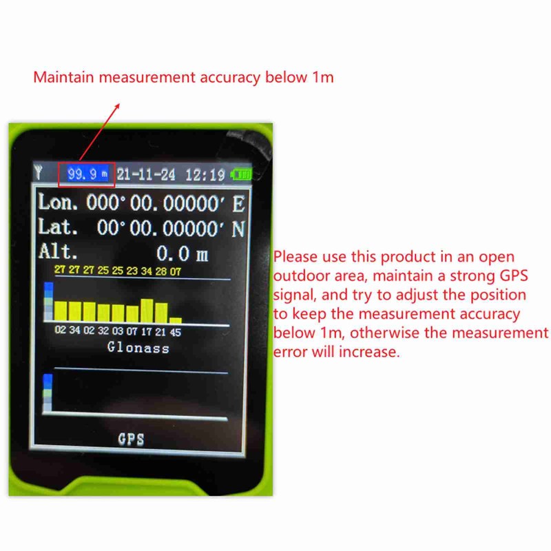 EM90 Mini Portable High Precision Handheld GPS Land Area Meter