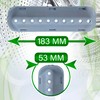 Drum rib for washing machine 184 x 53 mm with