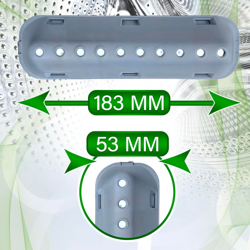 Drum rib for washing machine 184 x 53 mm with
