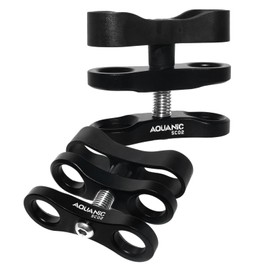 Nitescuba - Soporte de abrazadera de bola estándar de 1 pulgada, soporte adaptador de clip de 360 ° para sistema de bandeja de brazo de luz de buceo subacuático