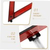 KICHOUSE 3pcs Car Safety Triangle Reflective Warning Triangle for Roadside