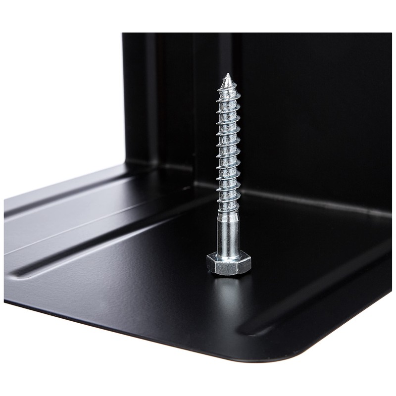 Alco 4303-11 Metal Bookends Black 130 x 240 x 140