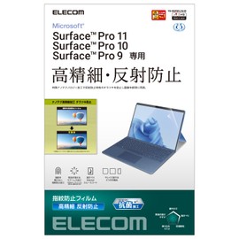 Elecom TB-MSP9FLFAHD Surface ProX/8/9/9 With 5G/10/11 Generation Protective Film, High Definition, Fingerprint, Anti-Glare,