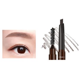 [TK Popular Product] Multi-colored dual-ended eyebrow pencil, automatic rotation, refill, waterproof sweatproof, eyebrow brush, ultra-fine eyebrow pencil, genuine eyebrow cream, eyebrow powder (02#