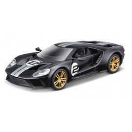 Bburago FORD RACE HERITAGE COLLECTION- 2017 FORD GT Race Car - 1:32 Scale - Incredibly Detailed Die-Cast Replica Collectible Model Vehicle