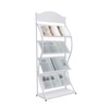 Treliamd Floor-Standing Magazine Rack Information Rack Storage Rack Newspaper Rack