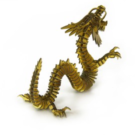 d-torso Papercraft Kit - Dragon 133 (Ryudan) Gold | Animal Zodiac Series (Japan Import) by d-torso