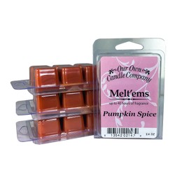 Our Own Candle Company Premium Wax Melt, Pumpkin Spice, 6 Cubes, 2.4 oz (4 Pack)