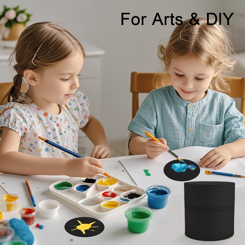Disposable Paper Bar Coasters 400 Pcs Black 4 Inch Coasters