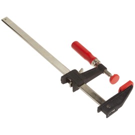 Bessey Clutch Style Bar Clamps - 12 In 600 lb - GSCC2.512- Woodworking Clamps with Ergonomic Handle, Non-Marring Pads, Durable Cast-Iron Jaws & Serrated Rail for Carpentry & Cabinetry