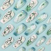 Spring Press on Nails Medium Length Coffin Fake Nails Vine