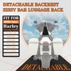 HECASA Detachable Backrest Sissy Bar Compatible with 2009-2024 Harley Touring