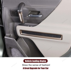Aotumcer Anti-Kick Door Panel Strip Trim for 2023-2025 2026+ Hummer EV Accessories SUV/Pickup Truck Car Interior Door Panel Logo Molding Trim Decoration Sticker 4PCS