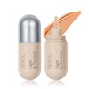 Liquid Foundation Makeup Medium Coverage, Lightweight Flawless Finish Foundation, Improves