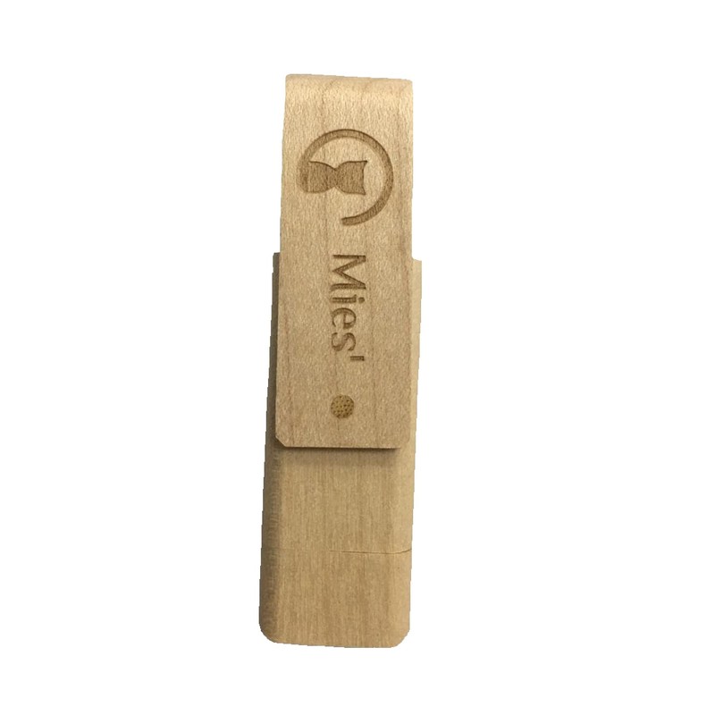 Mies' Wooden USB Memory 32GB 128GB with TypeC Interface (2