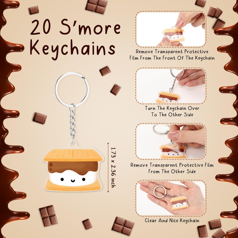 20 Sets S'more Marshmallow Appreciation Gift Bulk Back to School