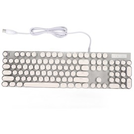 Blue Switch Mechanical Keyboard 104 Keys Backlight Ergonomic Retro Steampunk Round Mechanical Gaming Keyboard for Windows