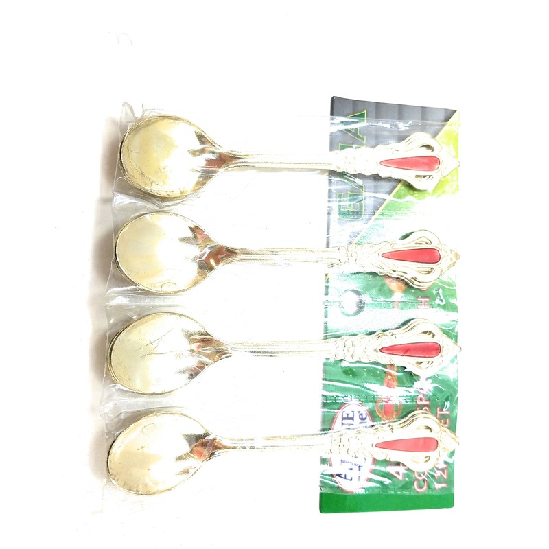 Set of 12 Embellished Spoons for Turkish Coffee or Espresso
