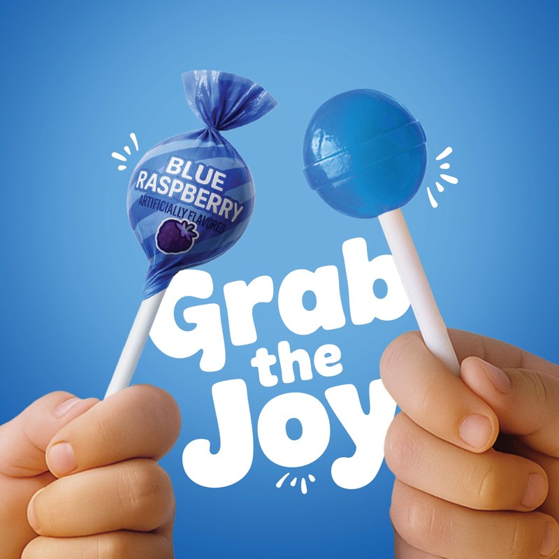 Blue Raspberry Lollipops – 65 Count Bulk Candy Pack, Individually