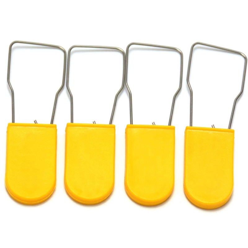 20pcs Security Metal Wire Padlocks, Plastic Security Seals Disposable Anti-Tamper
