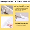 Kiluiu Cat Scratch Protector, Cat Scratcher, Self-Adhesive One-Sided Sofa Guard,