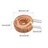 sourcing map Toroid Inductor Copper Coil Magnet Inductor for DIY