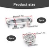 LERANXIN Pack of 6 Sink Overflow Covers, Overflow Sink, ABS