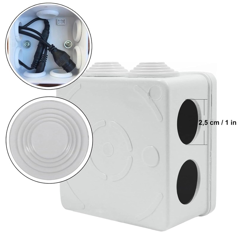Junction Box Waterproof IP65, Pack of 4, 85 x 85