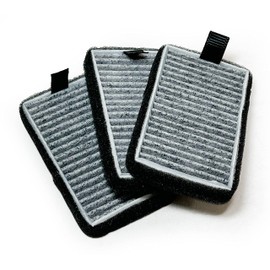 Nispira DSTx 2.0 Air Purifier Carbon HEPA Filter Replacement | Compatible with Clarifion Plug in Air Ionizer | Remove Smoke, Pet Dander, Odor | Pack of 3