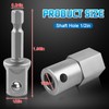 Boltigen Trailer Jack Drill Adapter, Stainless Steel Cordless Drill Adapter
